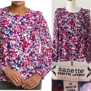 Nanette Lepore Women's Floral Top Small
